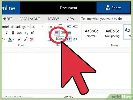 Imagem intitulada Center Text in Microsoft Word Step 4