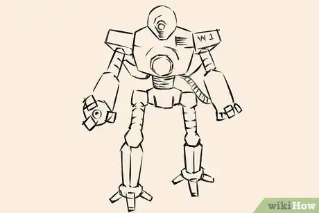 Imagem intitulada Draw a Robot Step 11