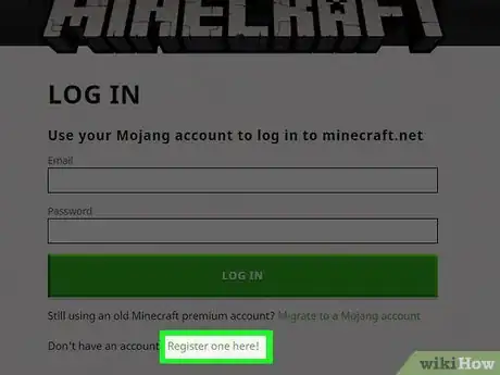 Imagem intitulada Create a Minecraft Account Step 3