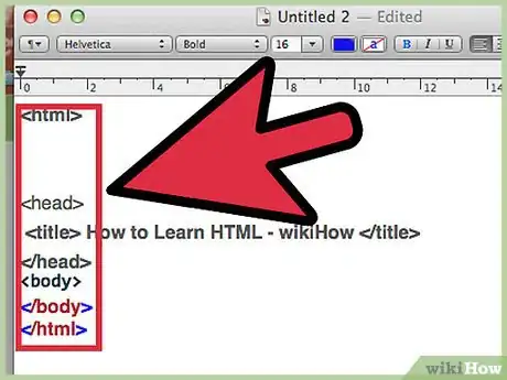 Imagem intitulada Learn HTML Step 6