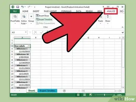 Imagem intitulada Create a Timeline in Excel Step 8