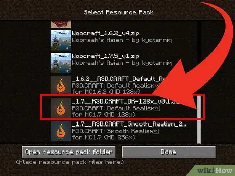 Imagem intitulada Install Minecraft Resource Packs Step 4