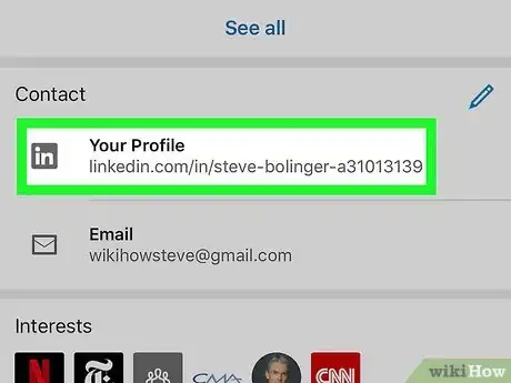 Imagem intitulada Share Your LinkedIn Profile Step 4