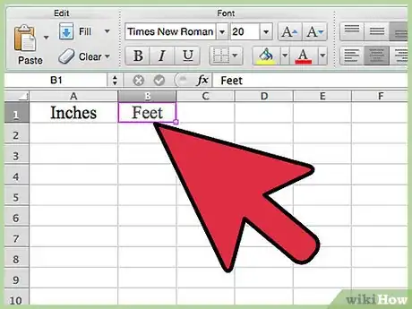 Imagem intitulada Convert Measurements Easily in Microsoft Excel Step 2