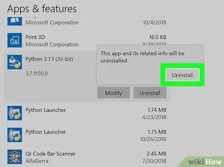 Imagem intitulada Uninstall Python Step 7