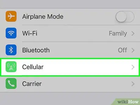 Imagem intitulada Check Data Usage on an iPhone Step 2