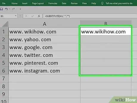 Imagem intitulada Remove Spaces Between Characters and Numbers in Excel Step 17