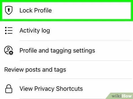 Imagem intitulada Lock Facebook Profile Step 8