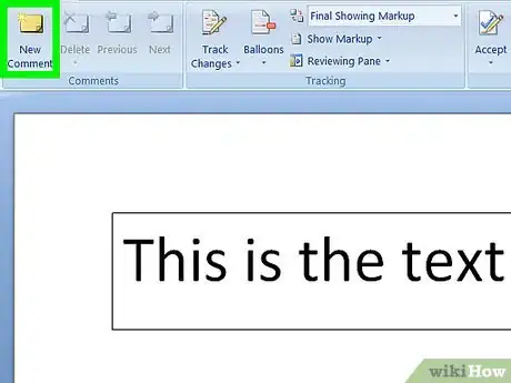 Imagem intitulada Add a Comment in Microsoft Word Step 4
