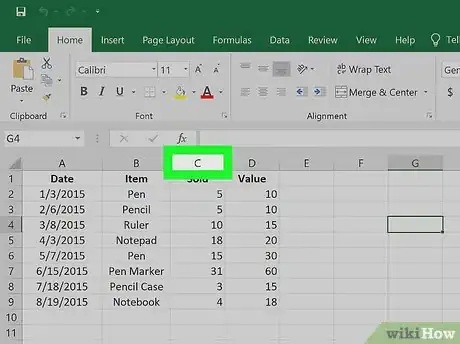 Imagem intitulada Move Columns in Excel Step 4