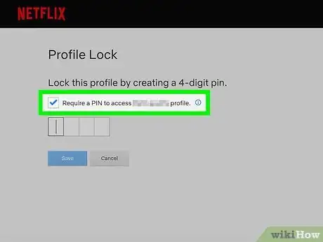 Imagem intitulada Set a Pin for a Netflix Profile Step 5