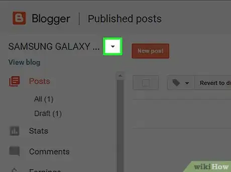Imagem intitulada Delete a Blog on Blogger Step 2