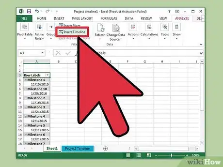 Imagem intitulada Create a Timeline in Excel Step 9