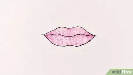 Imagem intitulada Draw Lips Step 13