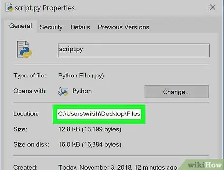 Imagem intitulada Use Windows Command Prompt to Run a Python File Step 5