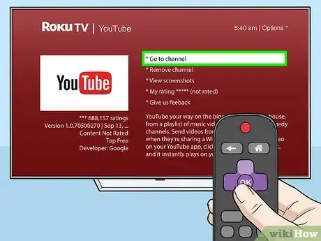 Imagem intitulada Get YouTube on Roku Step 6