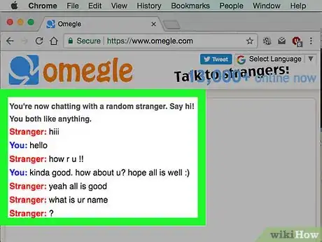 Imagem intitulada Have an Actual Conversation on Omegle Step 7