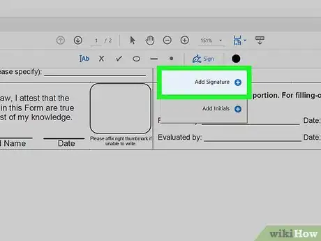 Imagem intitulada Add a Signature in Adobe Reader Step 8