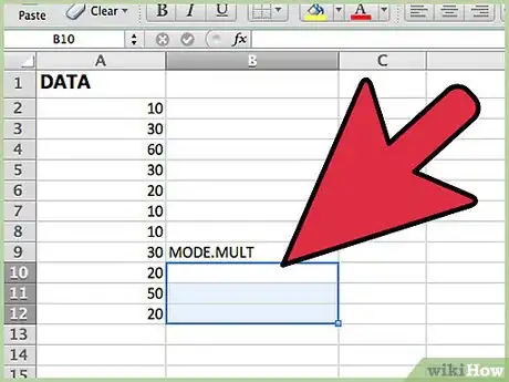 Imagem intitulada Calculate Mode Using Excel Step 5