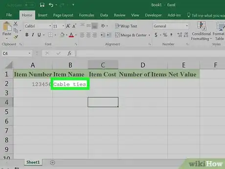 Imagem intitulada Create an Inventory List in Excel Step 14