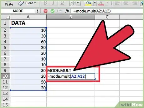 Imagem intitulada Calculate Mode Using Excel Step 6