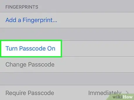 Imagem intitulada Set a Passcode on an iPhone Step 3