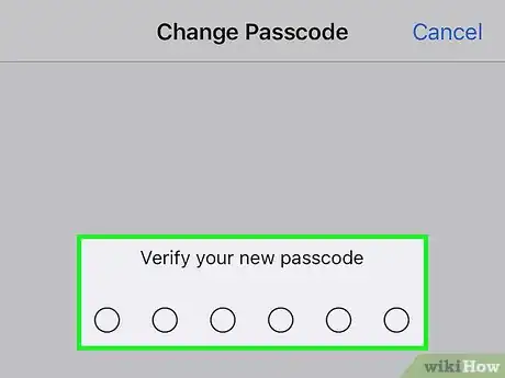 Imagem intitulada Set a Passcode on an iPhone Step 7