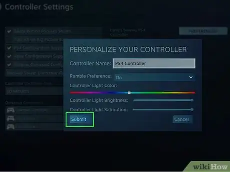 Imagem intitulada Connect a PS4 Controller to Steam Step 11