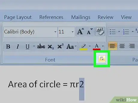 Imagem intitulada Add Exponents to Microsoft Word Step 6