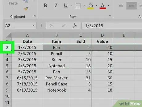 Imagem intitulada Insert Rows in Excel Using a Shortcut on PC or Mac Step 5