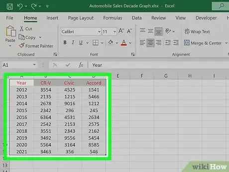 Imagem intitulada Graph Multiple Lines in Excel Step 4