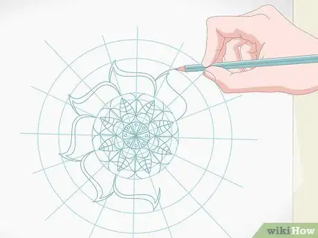 Imagem intitulada Draw a Mandala Step 7