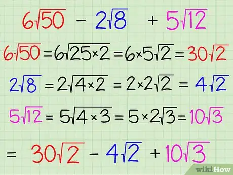 Imagem intitulada Add and Subtract Square Roots Step 1