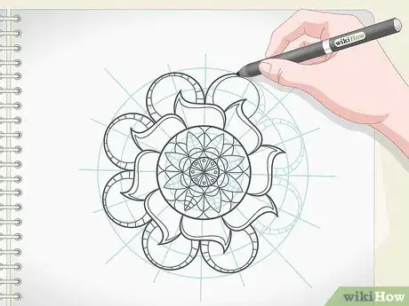 Imagem intitulada Draw a Mandala Step 9