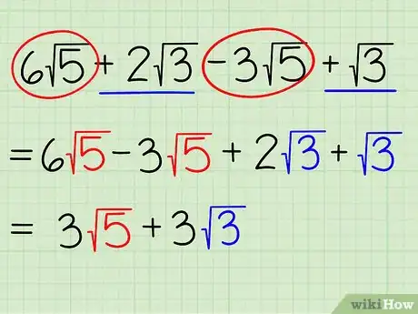 Imagem intitulada Add and Subtract Square Roots Step 3