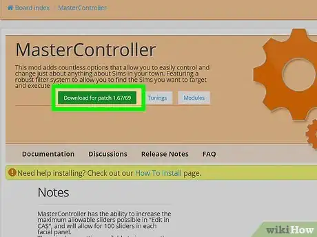 Imagem intitulada Install Master Controller on Sims 3 Step 4