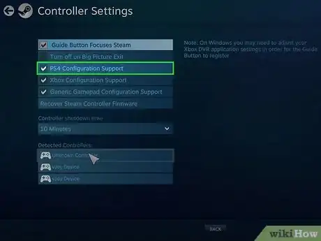 Imagem intitulada Connect a PS4 Controller to Steam Step 23