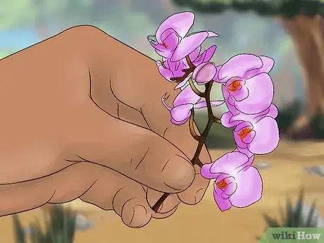 Imagem intitulada Securely Place a Flower in Your Hair Step 4