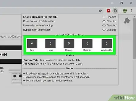 Imagem intitulada Auto Refresh in Chrome Step 5