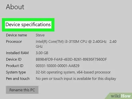 Imagem intitulada Check Computer Specifications Step 5