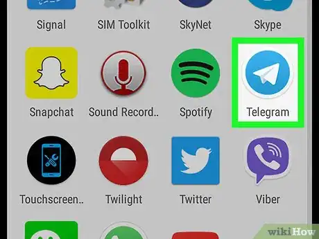Imagem intitulada Know Chat ID on Telegram on Android Step 1