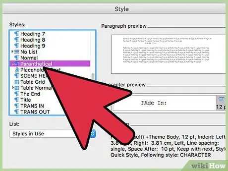 Imagem intitulada Write Screenplays Using Microsoft Word Step 9