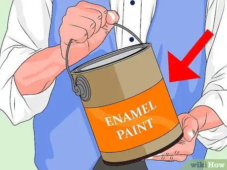 Imagem intitulada Work With Enamel Paint Step 1