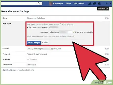 Imagem intitulada Make a Personalized Facebook URL Step 4