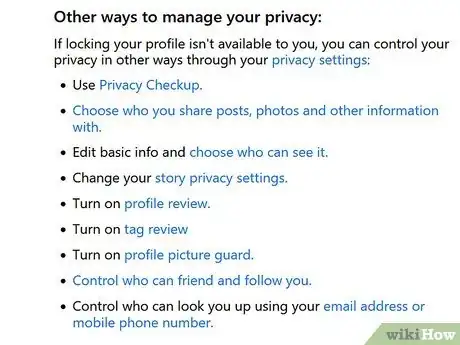 Imagem intitulada Lock Facebook Profile Step 3