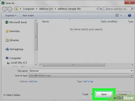 Imagem intitulada Convert Excel to CSV on PC or Mac Step 7