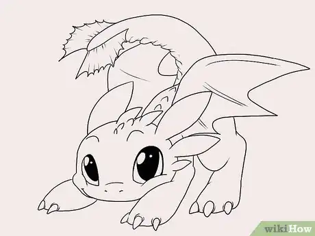 Imagem intitulada Draw Toothless Step 23
