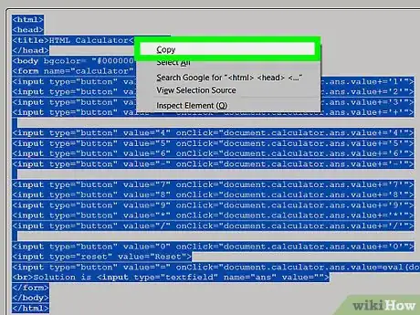 Imagem intitulada Create a Calculator Using HTML Step 2