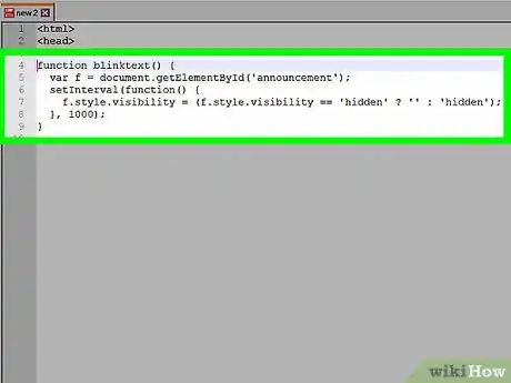 Imagem intitulada Make Text Blink in HTML Step 7
