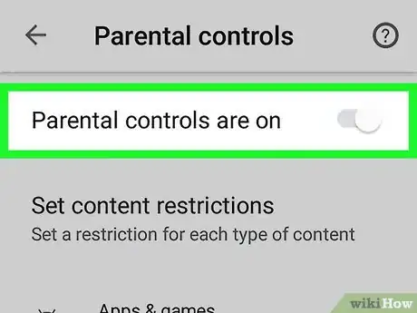 Imagem intitulada Disable Parental Controls on Android Step 5
